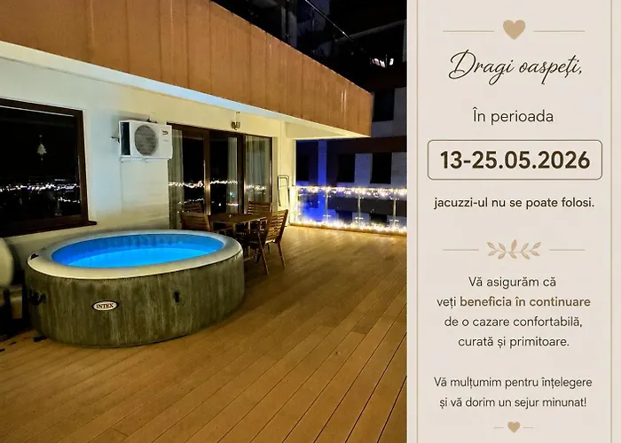 Coroni Studio Cu Jacuzzi Pe Terasa